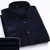 Camisas casuais masculinas plus size 6xl outono/inverno qualidade quente algodão veludo manga longa gola botão inteligente para homens confortável