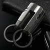 Keychains Jobon Classic Belt Keychain Durable Car Key Chain Luxury Buckle For Ring Holder 3 Hooks Accessories Gift Couple