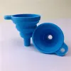 Silicone Foldable tools Funnel Mini Silicones Collapsible Style Folding Portable Funnels Be Hung Kitchen Tool