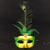 Maski imprezowe 12 szt. Kobiet maskarady Mask Mardi Gras Gold Carnival Prom Venetian Half Retro Maski Boże Narodzenie Kostium fantazyjna Favors 230523