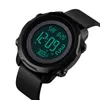 Orologi da polso Temperatura ambiente corporea Orologi da uomo Fitness 2 Time Digital Men Waterproof Healthy Tracker Montre Homme