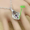 Sets Bridal Jewelry 925 Silver Jewelry Set For Women Purple Cubic Zirconia Crystal Ring Bracelet Necklace Pendant Drop Earrings