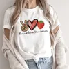 T-Shirt Cute Black Cat Funny Cartoon Harajuku Graphic Shirt 90s T-shirt stampata Moda Estetica Top Tee da donna P230523