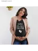 Tops de maternité Tees Extra reconnaissant cette année Chemises de maternité pour les femmes Chemises de grossesse Annoncer la grossesse Je suis enceinte T-shirt Vêtements T230523