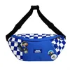 Trendy Checkered Waist Bag Fashion Chest Bag for Men and Women Personalized Sports Style Student One Shoulder Crossbody Casual Small Body 230523