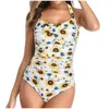 Menas de banho feminina Sagace Women Oomen Oomen Dobra grande pescoço de pescoço biquíni Summer Summer's Swimsuit Moda de alta qualidade