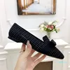 Bawtie Buckle Shoes Designer Diamond Silk Loafers Black Flat Heel Женская вечеринка узел и универсальные банкет