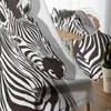 Curtain Two Zebras White Window Curtains Bedroom Modern Drape Sheer Tulle Valances Living Room Kitchen Voile