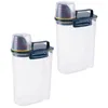 Förvaringsflaskor Luda 2x Powder Box Plastic Kitchen Ris Bin Grains Container Tvätten tvättmedel med munnen