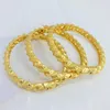 Bangle Italy Design Fashion Jewelry Bohemian Style Gold Plated Spiral Cuff Bracelet For Women Wedding Party Daily Wear