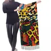 Scarves Traditional African Wild Animal Skins Scarf Winter Long Large Tassel Soft Wrap Pashmina