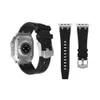 Smart Straps Wristband AP Mod Kit Bracelet Bracelet en silicone Bracelets de montre avec adaptateur en acier pour Apple Watch Series 3 4 5 6 7 8 SE Ultra iWatch 42 44 45 49mm