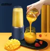 Fruktgrönsaksverktyg 6 Blad Portable Juicer Cup Juice Automatisk Small Electric Smoothie Blender Ice Crushcup Food Processor 230522