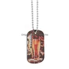 Pendant Necklaces Fashion Sublimation Blank Necklace Metal Heat Transfer Creative Dog Tag Diy Hip Hop Decorative With Chain Drop Del Dhzde