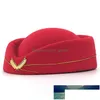 BERETS Fashion Flight Attendant Wool BERET HAT Performance Props For Women Elegant Cap Winter All Matched Factory Price Expe Dhgarden Dhtpj