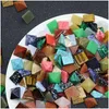 Party Favor Natural Crystal Stone Pyramid Chakra Kamienie Duchowa rzeźba kwadratowy klejnot klejnoty rzemieślnicze kolekcja kreatywna dar upuszcza de dhdyh