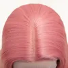 Pink Wine Red 13*4*1 Lace Front Wigs Long Straight Hair30 Inch Glueless Wigs for Fashion Women Heat Resistant Lace Frontal Wigs with Natural Hairline