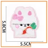 Sewing Notions Tools Cute Animal Iron Ones Self Adhesive Rabbit Bear White Furry Embroidered Diy Decorative Appliques Stickers For Dhijl