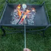 UPS Camping Campfire Marshmallow Hot Dog Telescoping Roasting Fork Sticks Spies BBQ Forks Roestvrij staal willekeurige kleur nieuw