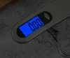 Vikt Digital Hanging Scale Balance Hushållsskalor Bagage Bälte Rostfritt stål Koppla Välj Kök 50 kg 10G LCD Display SN4157