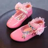Sneakers Spring Girls Shoes Princess Ballet Flats Dance Party Wedding Children för 312 år gamla barn CSH139 230522