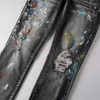 Marke amari amirl amirlies am amis imiri amiiri AM Designerkleidung es Jeans Denim Hosen es Neu 1303 High Street Graffiti Fashion Speckle Paint Dotted Jeans Ela 0AZ3