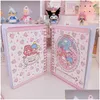 Bloc-notes Kawaii Style Japonais Mignon Dessin Animé Imprimé Motif Cahier Bobine Main Compte Bloc-Notes Journal Étudiant Planificateur 210611 Drop Del Dhpwg