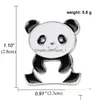 Pins Brooches Cartoon Panda Brooch Badge Cute Oil Drip Alloy Fashion Accessories Drop Delivery Jewelry Dh76G