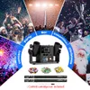 MOKA Confetti Machine Double Heads Confetti Cannon Stage Special Effect Equipment Dmx Afstandsbediening Spray 8-10m Voor Wedding Disco Party Paper Shooter Launcher