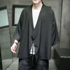 Etniska kläder över storlek 5xl; Män kimono cardigan harajuku kinesisk stil skjorta traditionell japansk yukata haori obi kläder