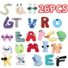 Plush Dolls 26PCS Alphabet Lore Plush Letter Legend Plush Toy Baby Enlightenment Letter Plush Animal Doll Children Educational Alphabet 230523