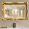 Frames European Retro Oil Painting Frame Po Mirror Studio Wedding Home Corner Flower Wall Hanging Decoration