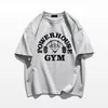 Mäns T-shirts Summer Gym T-shirts 100 Cotton Overized Men T Shirt Grafisk tryck Sport Kvinnor Tee Högkvalitativa herrkläder 230522