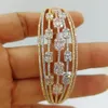 Bracelets GODKI nouveau luxe croisé 7 rangées Bracelet Bracelet pour femmes fête de mariage Zircon cristal fiançailles DUBAI bijoux de mariée cadeaux