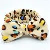 Party Favor Leopard pannband Coral Fleece Ladies Wash Face pannband Bow Hair Band 6 Colors Drop Delivery Home Garden Festive Supplie Dhjx3