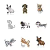 Mode animal de compagnie chat chien broche strass mignon Animal broches broches femmes hommes amoureux émail cristal fête bijoux cadeau accessoires