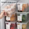 Bouteilles de stockage organisateur de cuisine moderne boîte de réfrigérateur écologique grande capacité conservation scellée de fruits de légumes