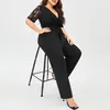 Herenbroek plus size rompers solide kleur jumpsuit rechtstreek