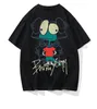 T-shirts d'été pour hommes Impression de dessin animé Marque de mode T-shirt à manches courtes pour hommes Pur coton Lâche Junior Lycéen sous T-shirt pour homme t-shirts t-shirts