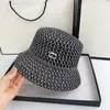 Projektanci mody Bucket Hat Summer Straw Hat for Women Men Letni plaż