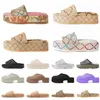 wholesale Indoor Shower Room Comfortable summer Slippers Famous Embroidered Printed Party Wedding hot Activity slippers Slide Flats Thick Bottom Rubber Leather