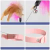 Cat Cat Toys Toys Feather Collar Self-Healing Interactive Plaything Funny Cats Stick Multifunktionell krage Kattunge Spela husdjur leveranser G230520