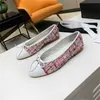 Large size 42 Fashion Ballet Flats Round Toe Butterfly-knot Women's Shoes Sewing Line Decor Casual Soft Shoes Leather Flat X230523