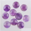 Pierres précieuses en vrac Naturel Rond Cabochon 8X4Mm Perles Perle De Guérison Fit Pour Femmes Hommes Diy Bijoux Faits À La Main Bu315 Drop Delivery Dh93N