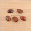 Pietre Preziose Sfuse Occhio Di Tigre Rosso Naturale Cabochon Ovale Cab Senza Foro Trapano Perline Accessori Per Creazione Di Gioielli Fai Da Te 18X25Mm 22X30Mm Bu341 Dr Dh3Ey