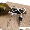 Openers Wedding Guest Gift Kitchen Bottle Corkscrew Wines Stopper Creative Heart Shaped Pair Of Wine Set Drop Delivery Home Garden D Dhrnx