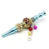 Tuyaux De Fumer Cristal Métal Bouche Conseils Narguilé Moutiece Shisha Filtre Gland Incrusté Bijoux Diamant 8 Couleurs Drop Delivery Accueil Garde Dhdsg