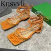 Sommarskor Kvinnor Square Toe Ankle Strap Mesh Hollow Outs Sandaler Women Square Toe Runway Flat Shoes Woman Zapatos de Mujer X230523