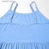 Robes de maternité femmes enceintes robe sans manches sangle réglable balançoire robes vêtements de maternité robes d'été T230523