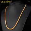 Łańcuch łańcucha afrykański Naszyjnik dla mężczyzn biżuteria Etiopska modna złoto/srebrny kolor foxtail franco